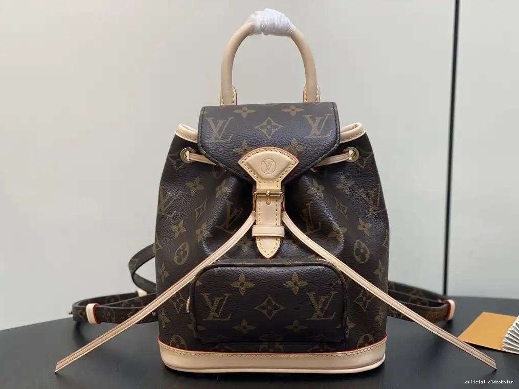 Official oldcobbler LOUIS MONTSOURIS-24*25*12CM VUITTON 0521